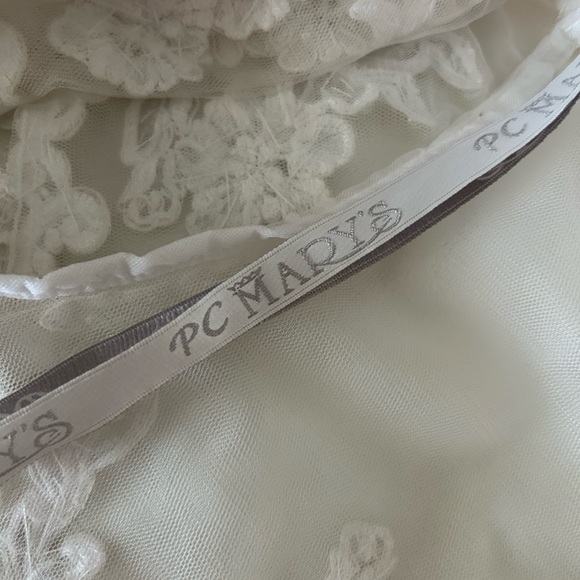 PC MARYS Wedding bolero bridal dress bridal short sleeve beaded crop jacket NWOT - Picture 7 of 7